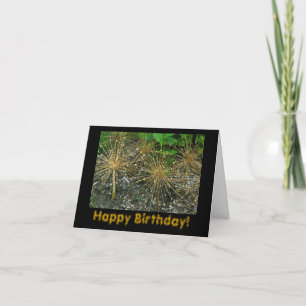 "GLÜCKLICHER GEBURTSTAG/FLORAL/FOTOG KARTE