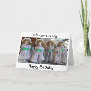 GLÜCKLICHER GEBURTSTAG FÜR DAS MÄDCHEN VON "VINTAG KARTE