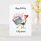 GLÜCKLICHER GEBURTSTAG FÜR MEIN ***ASSISTENT** KARTE (Gelbe Blume)