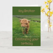 "GLÜCKLICHER GEBURTSTAG" FÜR MEIN **BRUDER** KARTE (Gelbe Blume)