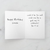 GLÜCKLICHER GEBURTSTAG FÜR MEIN **COUSIN** KARTE (Innenseite)