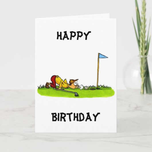 GLÜCKLICHER GEBURTSTAG FÜR MEIN **LIEBLINGSGOLFER* KARTE (Vorderseite)