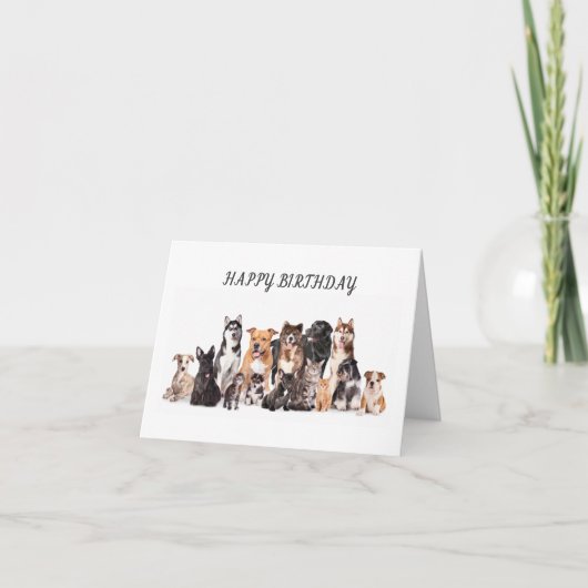 **GLÜCKLICHER GEBURTSTAG FÜR MEIN LIEBLINGSVETERIN KARTE (Vorderseite)