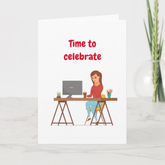 GLÜCKLICHER GEBURTSTAG FÜR MEINE ***KOARBEITERKART KARTE (Vorderseite)