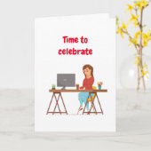 GLÜCKLICHER GEBURTSTAG FÜR MEINE ***KOARBEITERKART KARTE (Gelbe Blume)