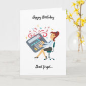 GLÜCKLICHER GEBURTSTAG FÜR MEINE ***MITARBEITER*** KARTE (Gelbe Blume)