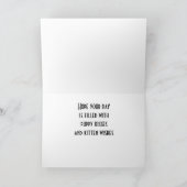 GLÜCKLICHER GEBURTSTAG FÜR MEINE **VETERINARISCHE* KARTE (Innenseite)