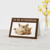 GLÜCKLICHER GEBURTSTAG FÜR MEINE **VETERINARISCHE* KARTE (Gelbe Blume)
