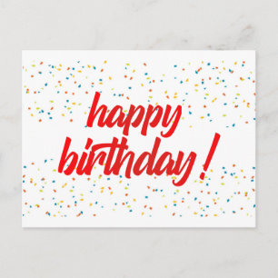 GLÜCKLICHER GEBURTSTAG FÜR SIE POSTCARD POSTKARTE