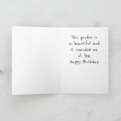 GLÜCKLICHER GEBURTSTAG ***FÜR SIE, SCHÖN*** KARTE (Innenseite)