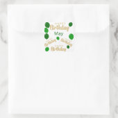 Glücklicher Geburtstag Geburtstag Geburtstagsgesch Quadratischer Aufkleber (Tasche)