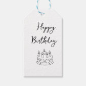 glücklicher Geburtstag Geschenkanhänger (Vorderseite)