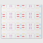 Glücklicher Geburtstag Geschenkpapier (Flach)