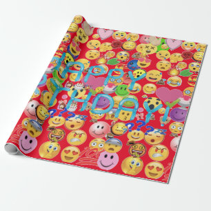 Glücklicher Geburtstag Geschenkpapier