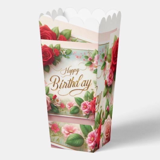 glücklicher Geburtstag Geschenkschachtel (Rückseite)