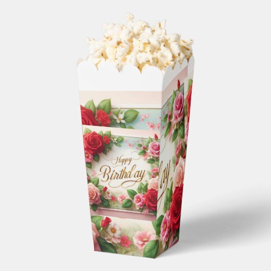 glücklicher Geburtstag Geschenkschachtel (Geplatzt)