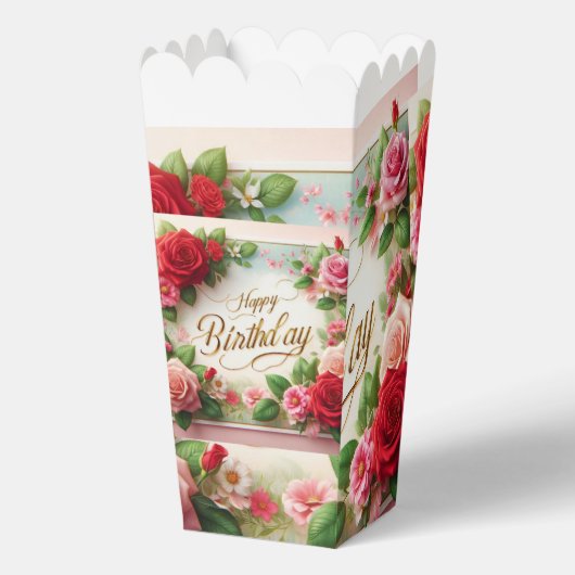 glücklicher Geburtstag Geschenkschachtel (Vorderseite)