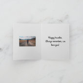 GLÜCKLICHER GEBURTSTAG, GLÜCKLICHER REISENDER KARTE (Innenseite)