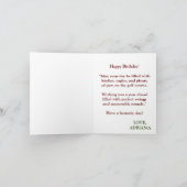 Glücklicher Geburtstag Golfing Ball Hitzewasser Karte (Innenseite)