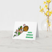 GLÜCKLICHER GEBURTSTAG ****GRANDSON**** KARTE (Gelbe Blume)