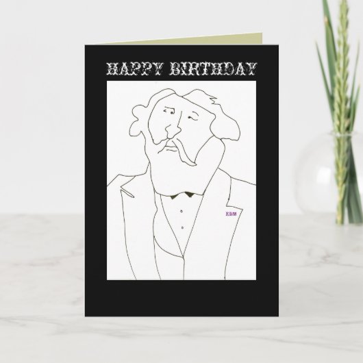 GLÜCKLICHER GEBURTSTAG - GREETING CARD KARTE (Vorderseite)