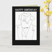 GLÜCKLICHER GEBURTSTAG - GREETING CARD KARTE (Gelbe Blume)