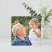 Glücklicher Geburtstag Großpa personalisieren Foto (Stehend Vorderseite)
