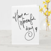 GLÜCKLICHER GEBURTSTAG/HABEN EINEN WUNDERBAREN TAG KARTE (Gelbe Blume)