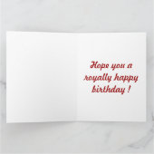 "GLÜCKLICHER GEBURTSTAG" HÜBSCHER DRUCK KARTE (Innenseite)