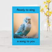 GLÜCKLICHER GEBURTSTAG/ICH WERDE "SING TO YOU" KARTE (Gelbe Blume)