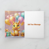 Glücklicher Geburtstag /Ihre Nachricht hinzufügen Karte (Innenseite)