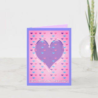 Glücklicher Geburtstag in deutscher geklappter Gru Karte