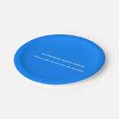 Glücklicher Geburtstag in Morse Code Pappteller (Schrägansicht)