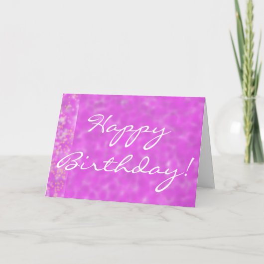 Glücklicher Geburtstag in Wysteria Blooms Grußkart Karte (Vorderseite)