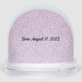 Glücklicher Geburtstag, individueller Kinderschnee Schneekugeln (Rückseite)