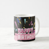 glücklicher Geburtstag Kaffeetasse (VorderseiteRechts)