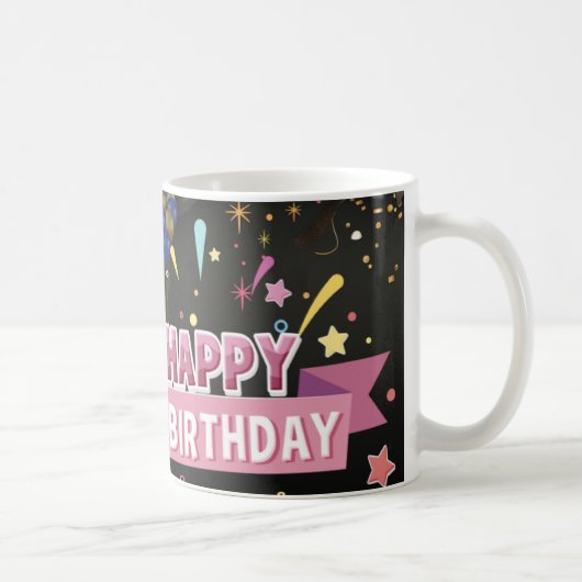 glücklicher Geburtstag Kaffeetasse (Rechts)