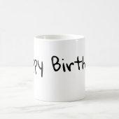 Glücklicher Geburtstag Kaffeetasse (Mittel)