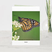 Glücklicher Geburtstag Karen Monarch Butterfly Karte (Rückseite)