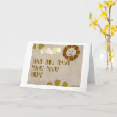 glücklicher Geburtstag Karte (Gelbe Blume)