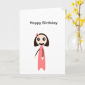 Glücklicher Geburtstag Karte (Gelbe Blume)