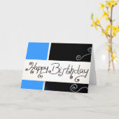 glücklicher Geburtstag Karte (Gelbe Blume)