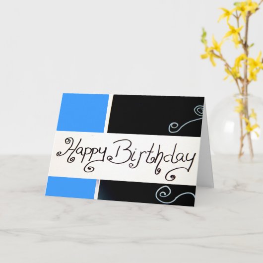 glücklicher Geburtstag Karte (Gelbe Blume)