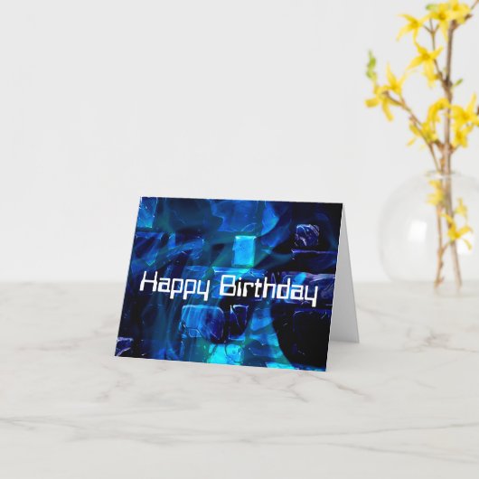 Glücklicher Geburtstag Karte (Gelbe Blume)