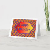 glücklicher Geburtstag Karte (Rückseite)