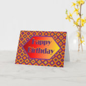glücklicher Geburtstag Karte (Gelbe Blume)