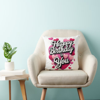 glücklicher Geburtstag Kissen