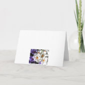 Glücklicher Geburtstag-Krokus Karte (Rückseite)