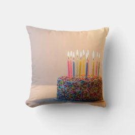 Glücklicher Geburtstag Kuchen Kissen