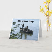 GLÜCKLICHER GEBURTSTAG *LIEBLINGSFISCHER* KARTE (Gelbe Blume)